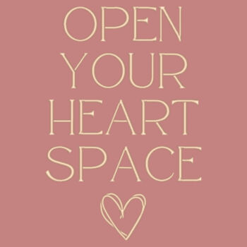 Open Your Heart Space Embroidered Mauve Sweatshirt - Unisex Sponge Fleece Crewneck Sweatshirt Design